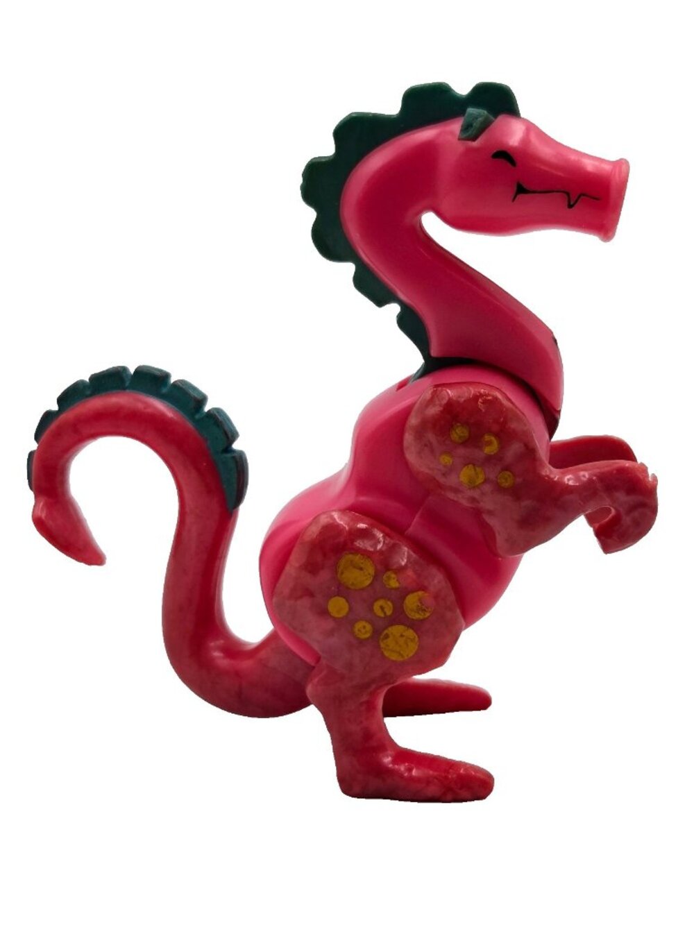 Vintage Fisher Price Little People Play Family Castle Pink Dragon #993 1974 Read